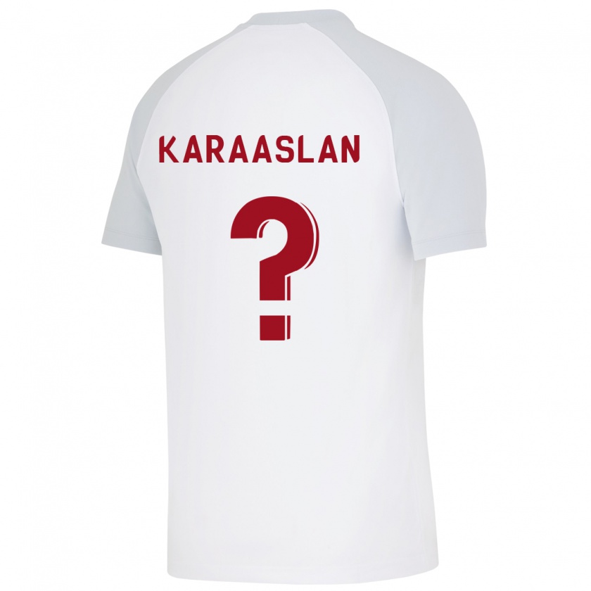 Kandiny Niño Camiseta Ahmet Kerem Karaaslan #0 Blanco 2ª Equipación 2023/24 La Camisa Chile