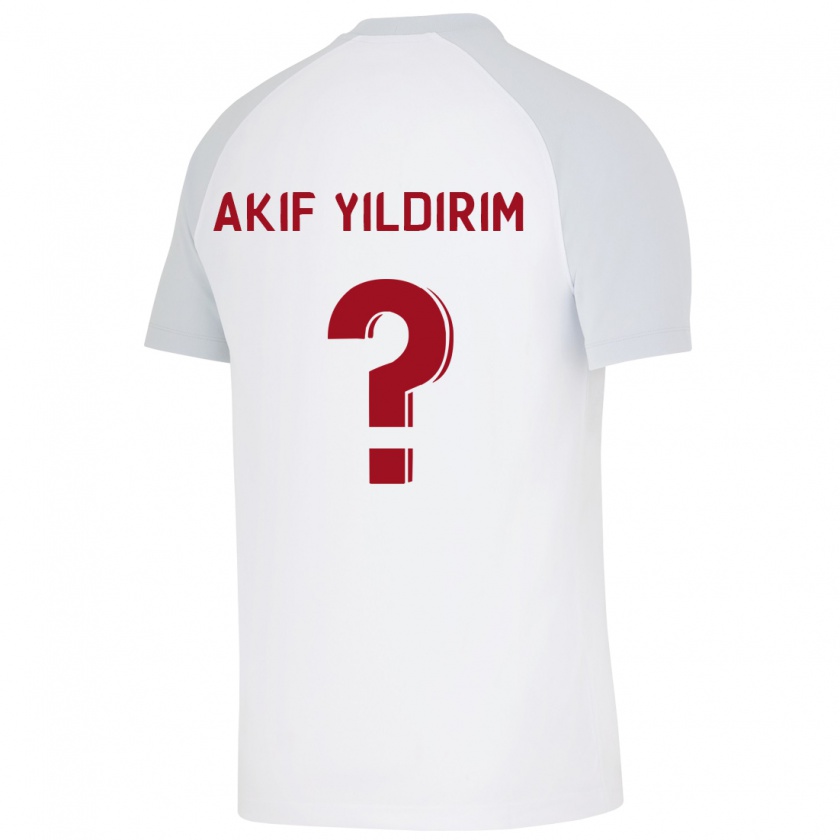 Kandiny Niño Camiseta Mehmet Akif Yıldırım #0 Blanco 2ª Equipación 2023/24 La Camisa Chile