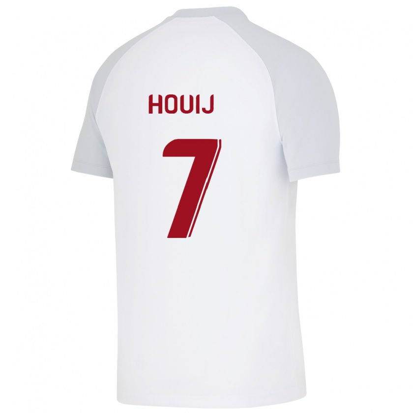 Kandiny Niño Camiseta Mariem Houij #7 Blanco 2ª Equipación 2023/24 La Camisa Chile