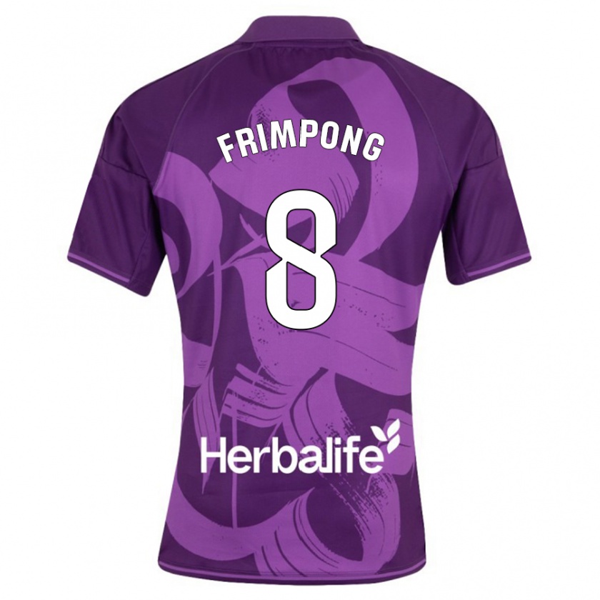 Kandiny Niño Camiseta Eugene Frimpong #8 Violeta 2ª Equipación 2023/24 La Camisa Chile