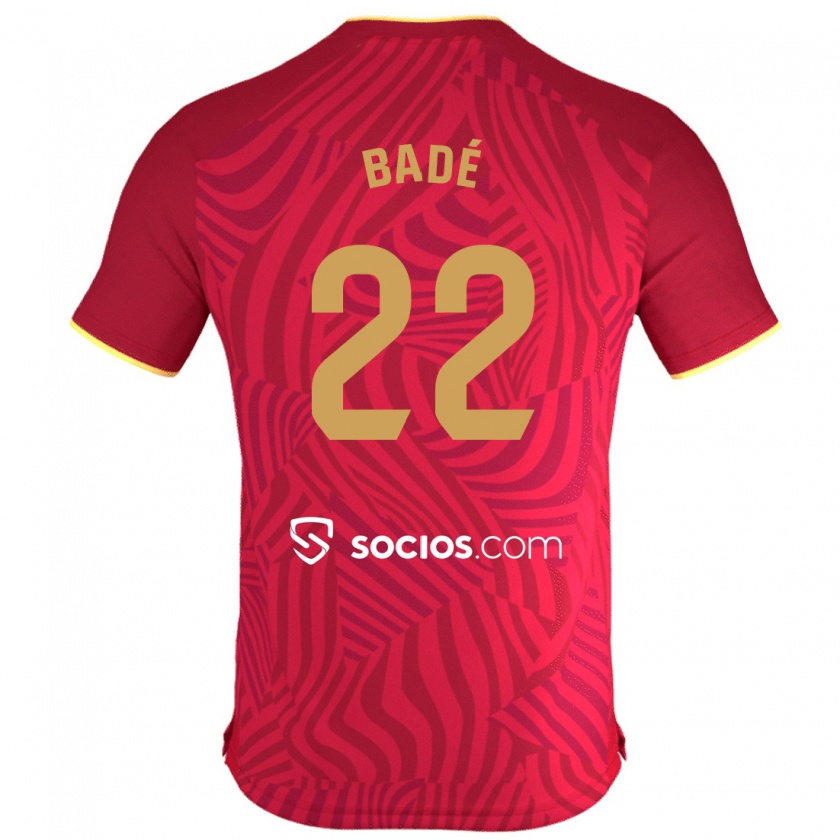 Kandiny Niño Camiseta Loïc Badé #22 Rojo 2ª Equipación 2023/24 La Camisa Chile