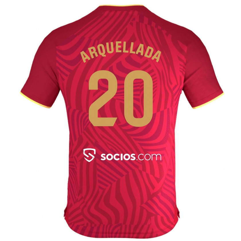 Kandiny Niño Camiseta Álvaro Arquellada #20 Rojo 2ª Equipación 2023/24 La Camisa Chile