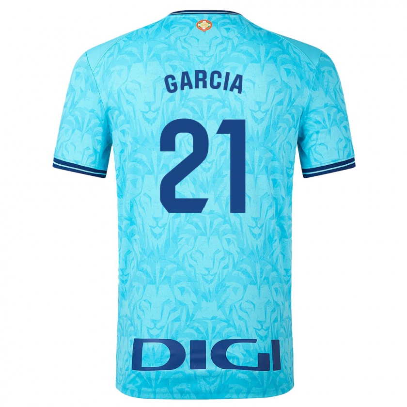 Kandiny Niño Camiseta Beñat García #21 Cielo Azul 2ª Equipación 2023/24 La Camisa Chile
