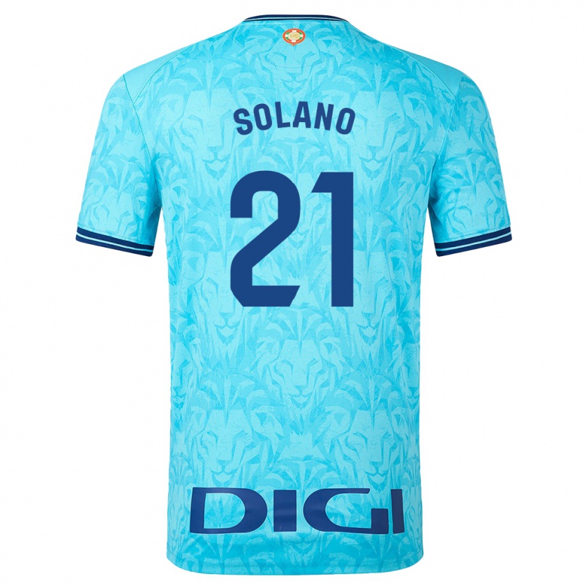 Kandiny Niño Camiseta Bibiane Schulze-Solano #21 Cielo Azul 2ª Equipación 2023/24 La Camisa Chile