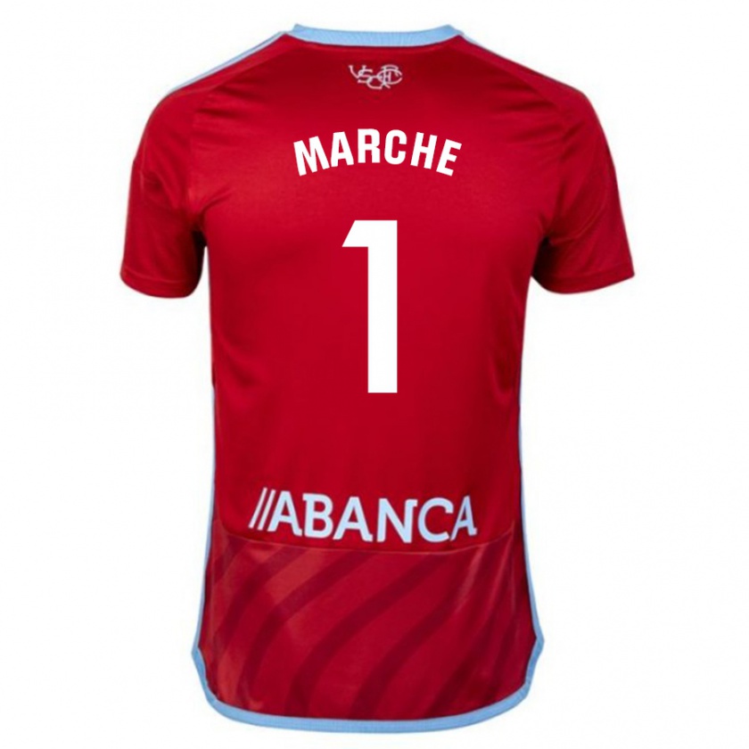 Kandiny Niño Camiseta Agustín Marchesín #1 Rojo 2ª Equipación 2023/24 La Camisa Chile