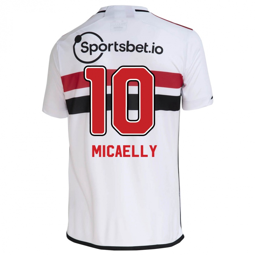 Kandiny Hombre Camiseta Micaelly #10 Blanco 1ª Equipación 2023/24 La Camisa Chile