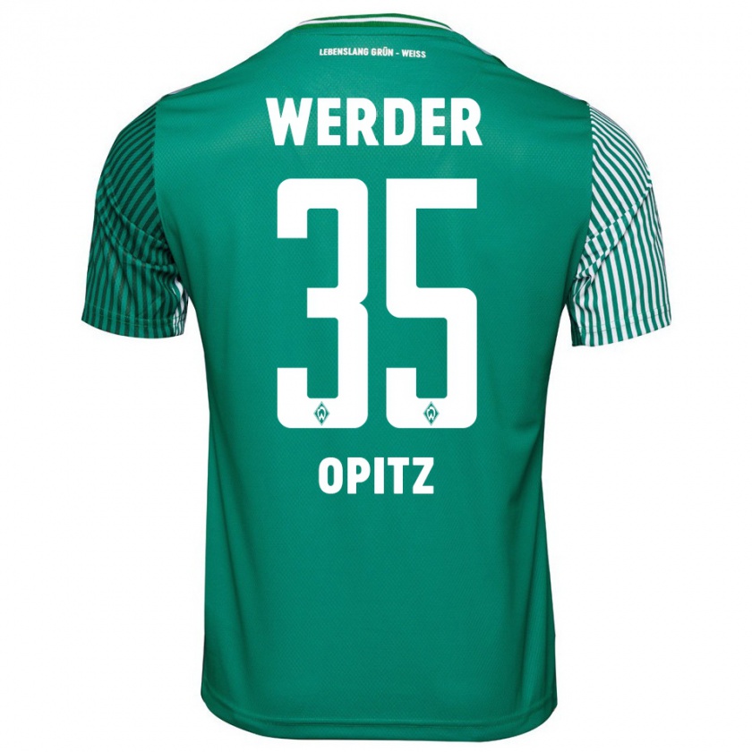 Kandiny Hombre Camiseta Leon Opitz #35 Verde 1ª Equipación 2023/24 La Camisa Chile
