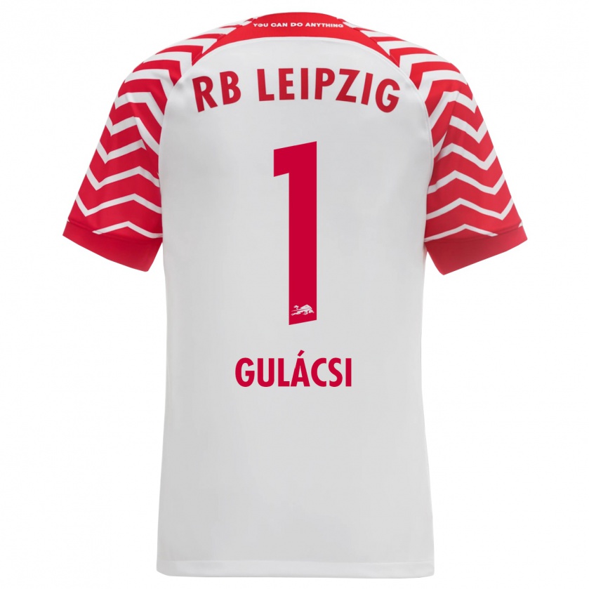 Kandiny Hombre Camiseta Péter Gulácsi #1 Blanco 1ª Equipación 2023/24 La Camisa Chile