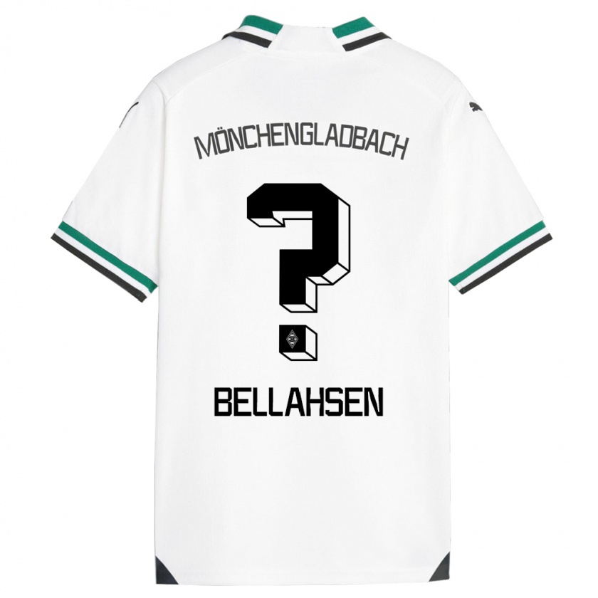 Kandiny Hombre Camiseta Joseph Bellahsen #0 Blanco Verde 1ª Equipación 2023/24 La Camisa Chile