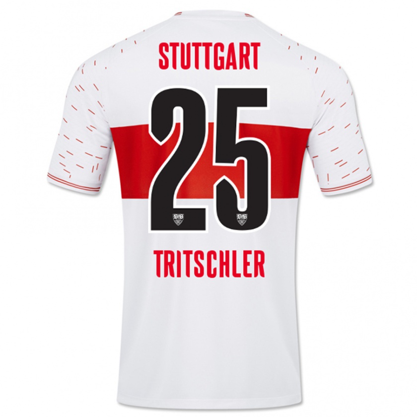 Kandiny Hombre Camiseta David Tritschler #25 Blanco 1ª Equipación 2023/24 La Camisa Chile