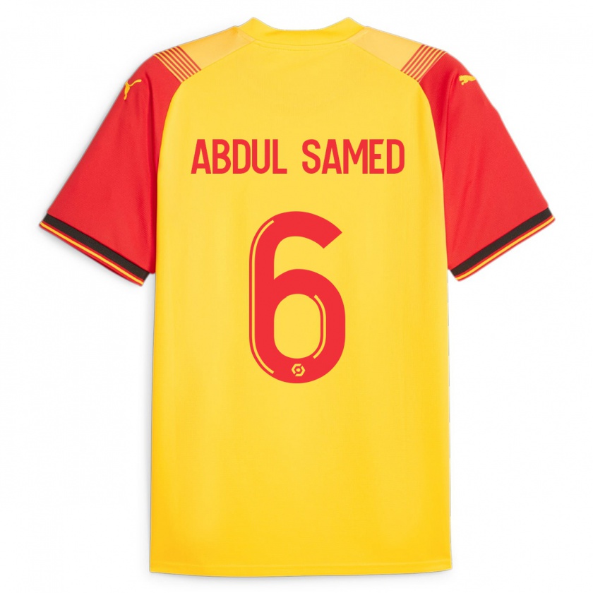 Kandiny Hombre Camiseta Salis Abdul Samed #6 Amarillo 1ª Equipación 2023/24 La Camisa Chile