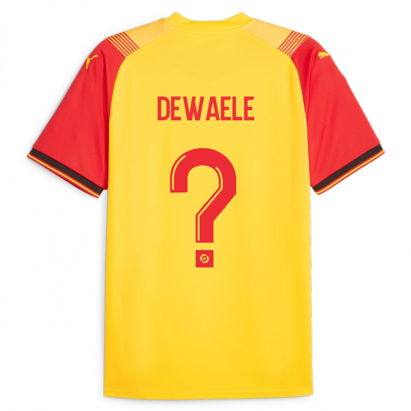 Kandiny Hombre Camiseta Florian Dewaele #0 Amarillo 1ª Equipación 2023/24 La Camisa Chile