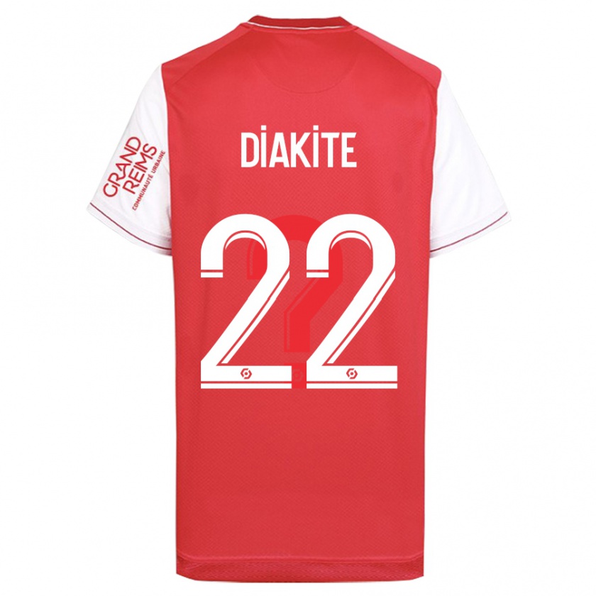 Kandiny Hombre Camiseta Oumar Diakité #22 Rojo 1ª Equipación 2023/24 La Camisa Chile