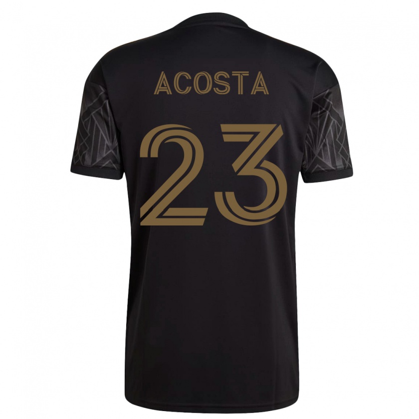 Kandiny Hombre Camiseta Kellyn Acosta #23 Negro 1ª Equipación 2023/24 La Camisa Chile