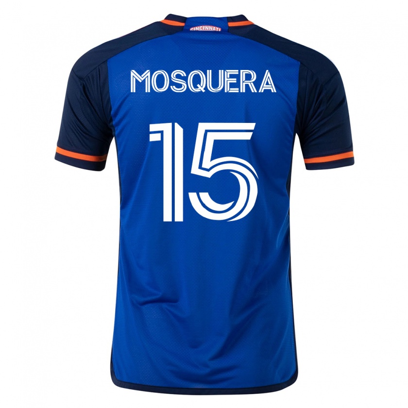 Kandiny Hombre Camiseta Yerson Mosquera #15 Azul 1ª Equipación 2023/24 La Camisa Chile