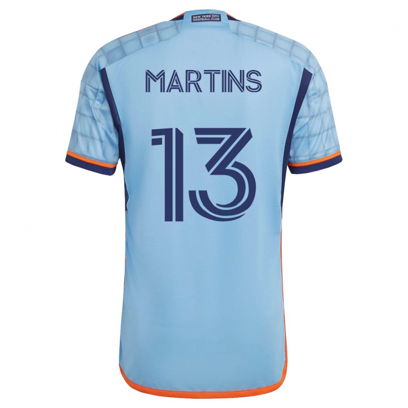 Kandiny Hombre Camiseta Thiago Martins #13 Azul 1ª Equipación 2023/24 La Camisa Chile