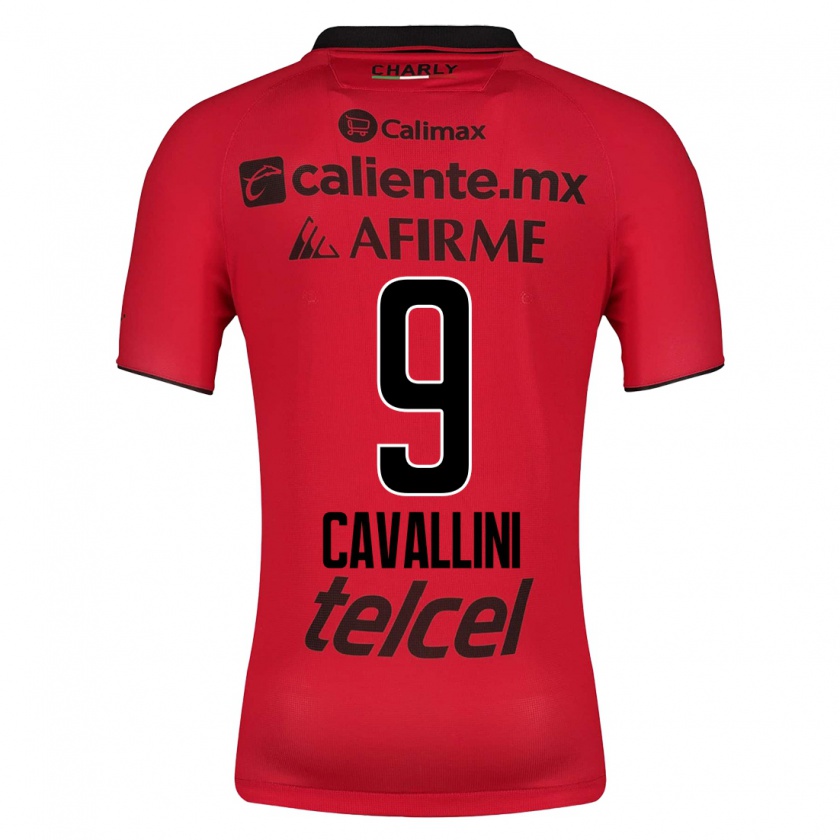 Kandiny Hombre Camiseta Lucas Cavallini #9 Rojo 1ª Equipación 2023/24 La Camisa Chile