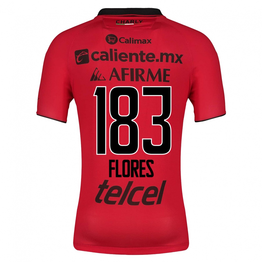 Kandiny Hombre Camiseta Abraham Flores #183 Rojo 1ª Equipación 2023/24 La Camisa Chile
