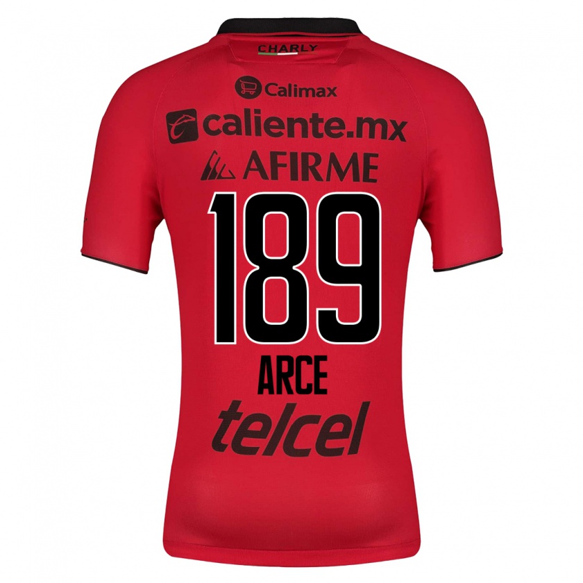 Kandiny Hombre Camiseta Diego Arce #189 Rojo 1ª Equipación 2023/24 La Camisa Chile