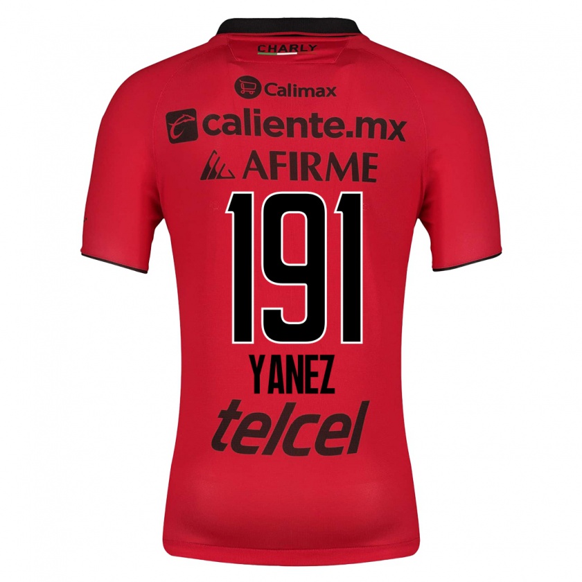 Kandiny Hombre Camiseta Sebastián Yánez #191 Rojo 1ª Equipación 2023/24 La Camisa Chile