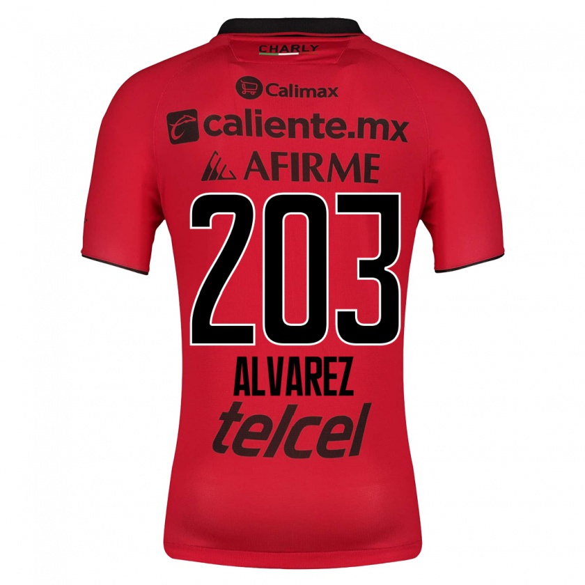Kandiny Hombre Camiseta Jaime Álvarez #203 Rojo 1ª Equipación 2023/24 La Camisa Chile