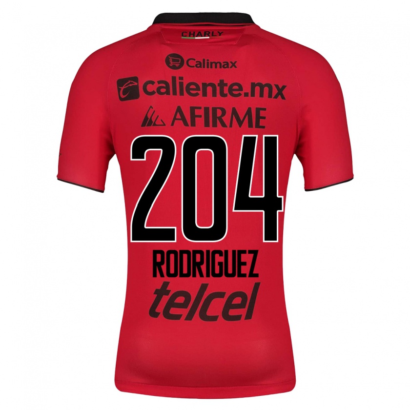 Kandiny Hombre Camiseta Jesús Rodríguez #204 Rojo 1ª Equipación 2023/24 La Camisa Chile