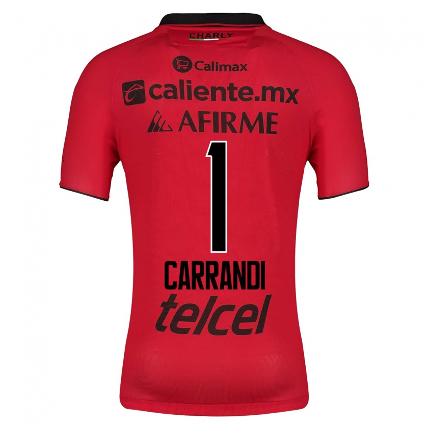 Kandiny Hombre Camiseta Daniela Carrandi #1 Rojo 1ª Equipación 2023/24 La Camisa Chile