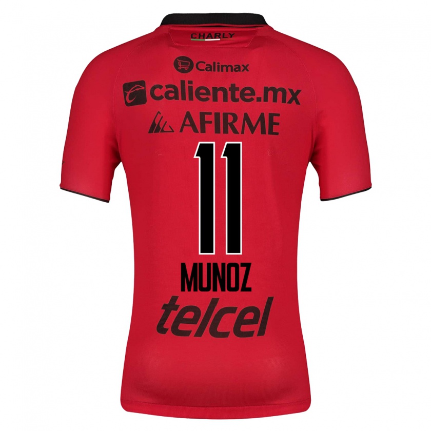 Kandiny Hombre Camiseta Sanjuana Muñoz #11 Rojo 1ª Equipación 2023/24 La Camisa Chile