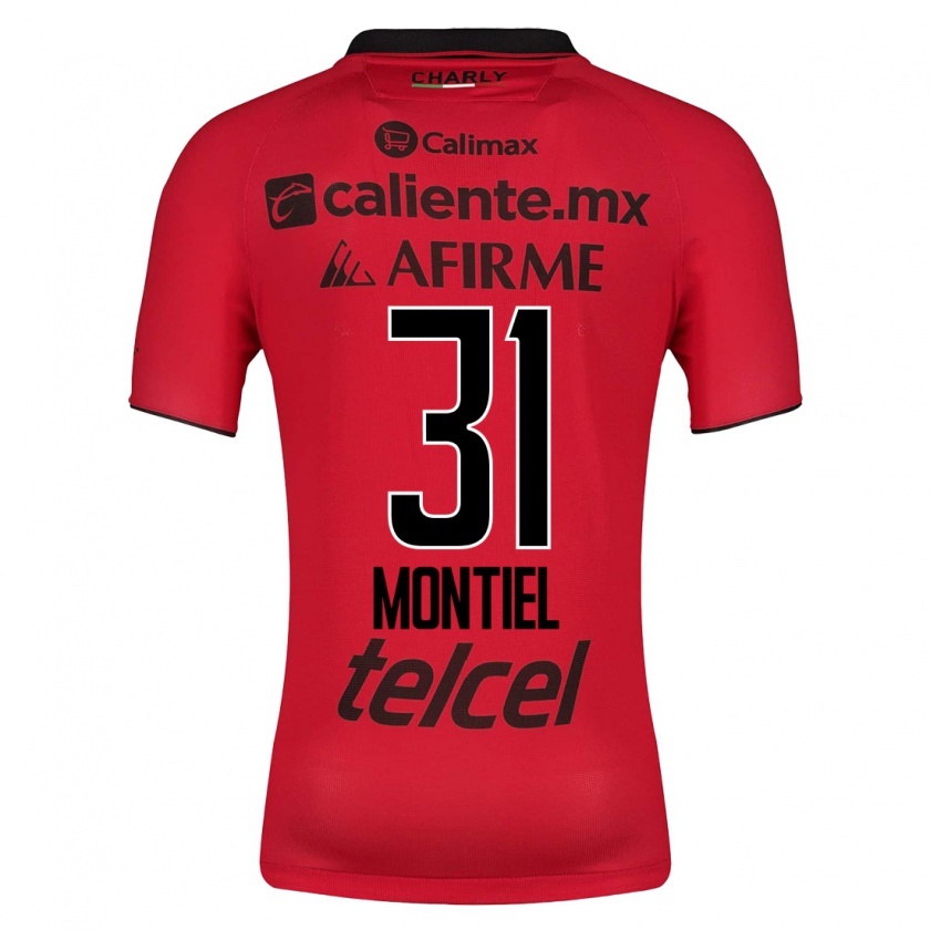 Kandiny Hombre Camiseta Abril Montiel #31 Rojo 1ª Equipación 2023/24 La Camisa Chile