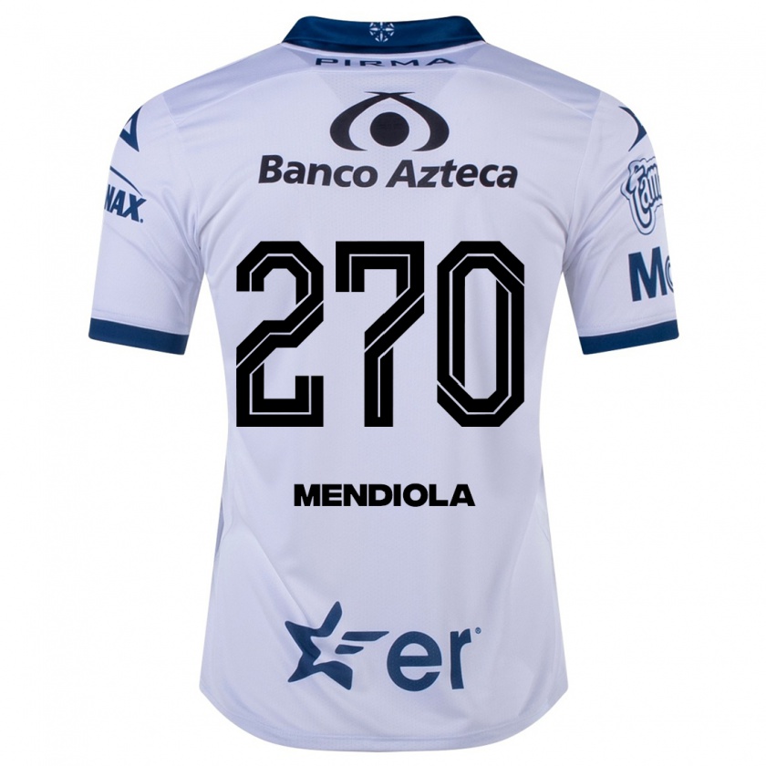 Kandiny Hombre Camiseta Carlos Mendiola #270 Blanco 1ª Equipación 2023/24 La Camisa Chile