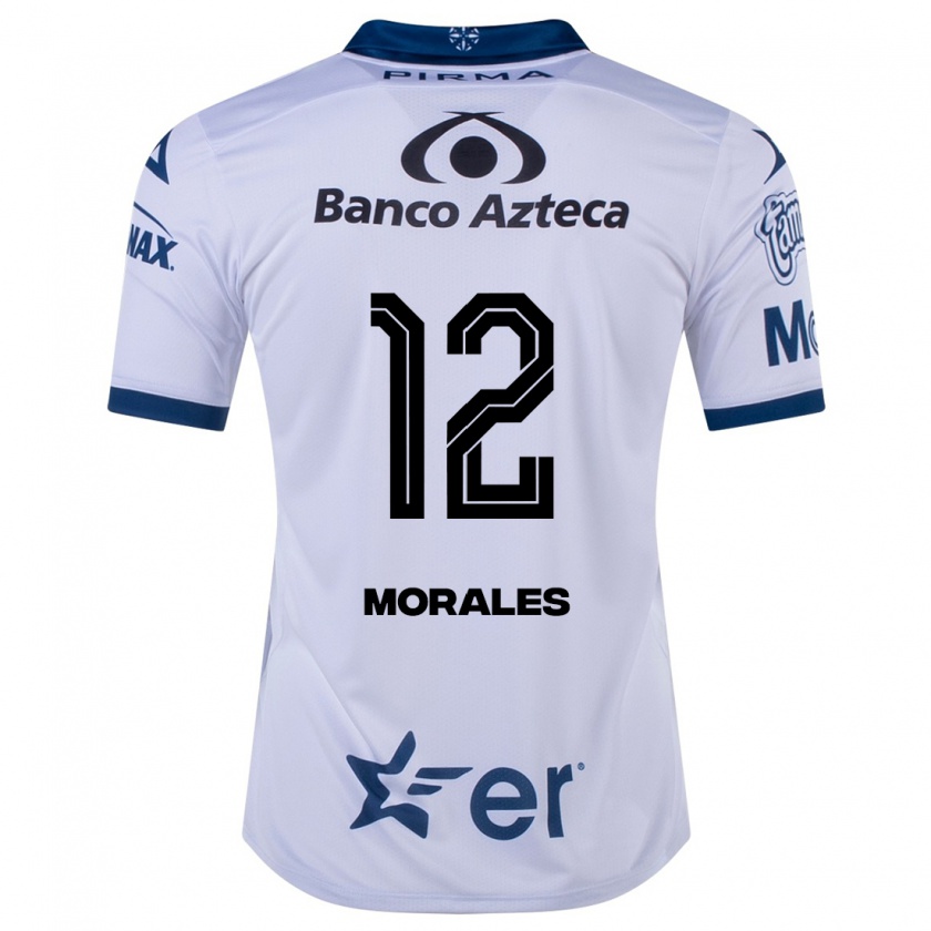 Kandiny Hombre Camiseta Karla Morales #12 Blanco 1ª Equipación 2023/24 La Camisa Chile