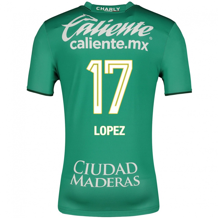 Kandiny Hombre Camiseta Nicolás López #17 Verde 1ª Equipación 2023/24 La Camisa Chile