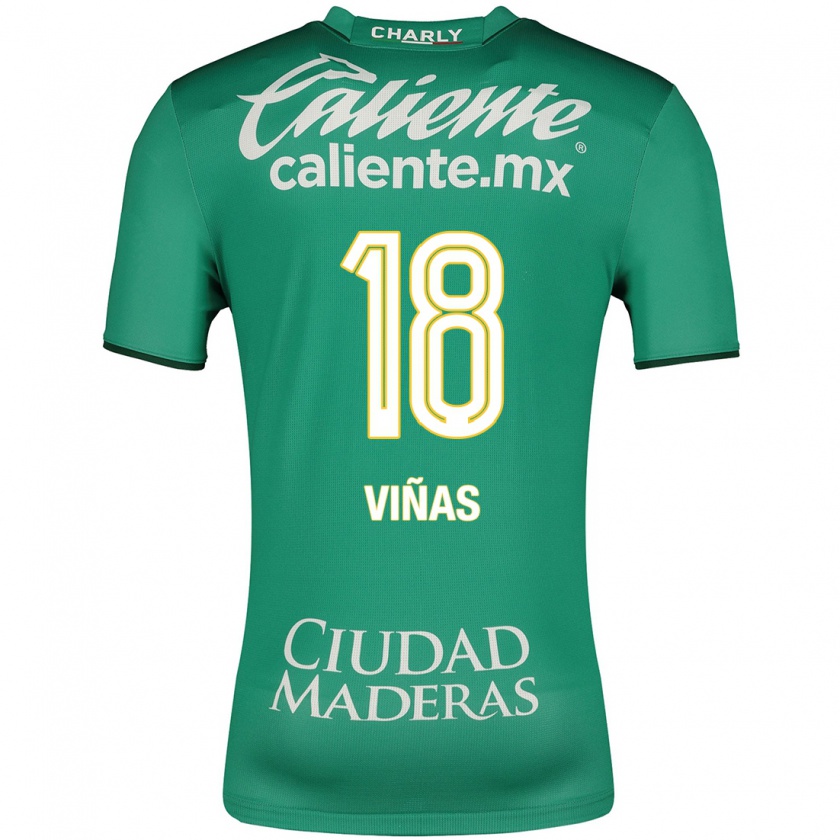 Kandiny Hombre Camiseta Federico Viñas #18 Verde 1ª Equipación 2023/24 La Camisa Chile