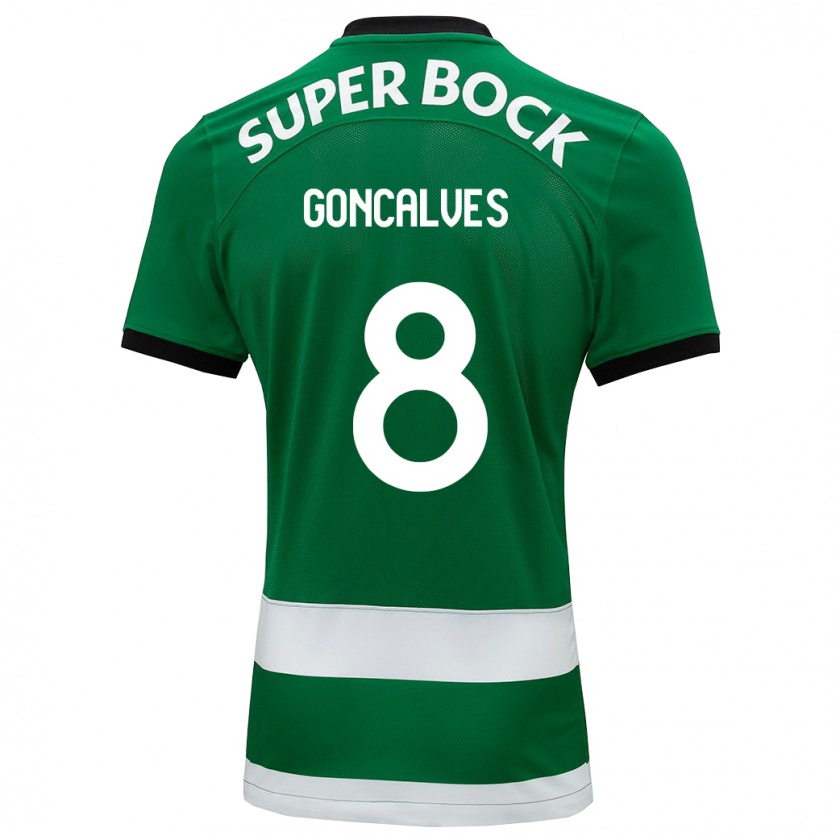Kandiny Hombre Camiseta Pedro Gonçalves #8 Verde 1ª Equipación 2023/24 La Camisa Chile