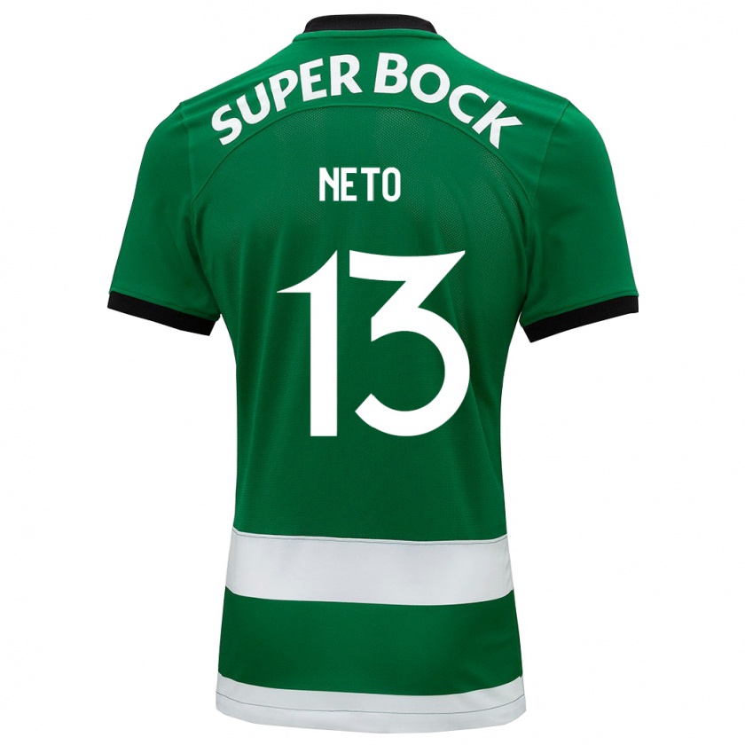 Kandiny Hombre Camiseta Luís Neto #13 Verde 1ª Equipación 2023/24 La Camisa Chile