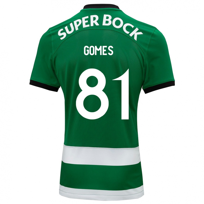 Kandiny Hombre Camiseta Salvador Gomes #81 Verde 1ª Equipación 2023/24 La Camisa Chile