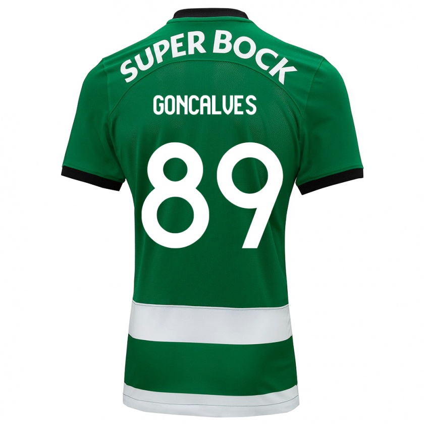 Kandiny Hombre Camiseta André Gonçalves #89 Verde 1ª Equipación 2023/24 La Camisa Chile
