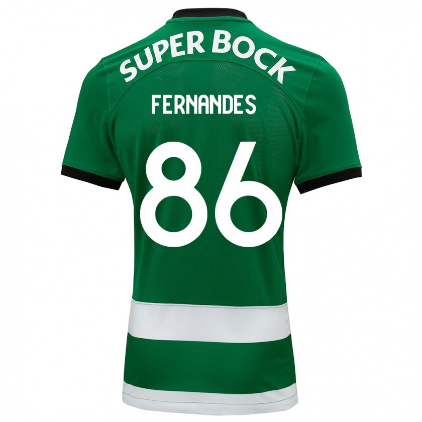 Kandiny Hombre Camiseta Emanuel Fernandes #86 Verde 1ª Equipación 2023/24 La Camisa Chile