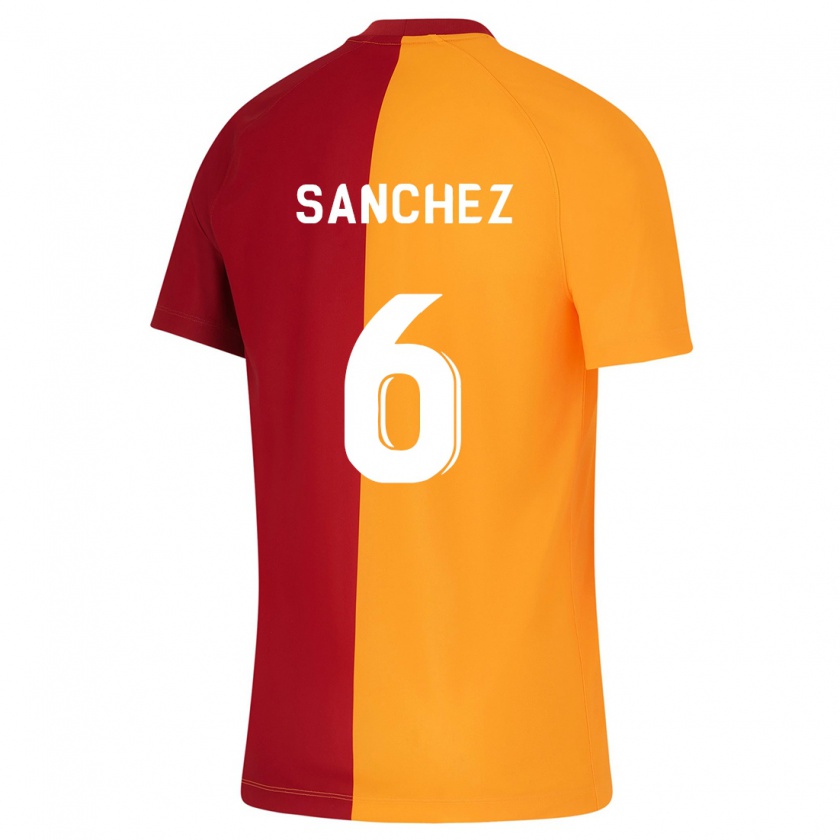 Kandiny Hombre Camiseta Davinson Sánchez #6 Naranja 1ª Equipación 2023/24 La Camisa Chile