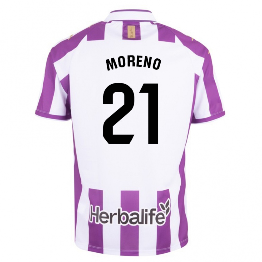 Kandiny Hombre Camiseta Xavi Moreno #21 Morado 1ª Equipación 2023/24 La Camisa Chile