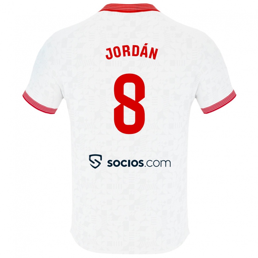 Kandiny Hombre Camiseta Joan Jordán #8 Blanco 1ª Equipación 2023/24 La Camisa Chile
