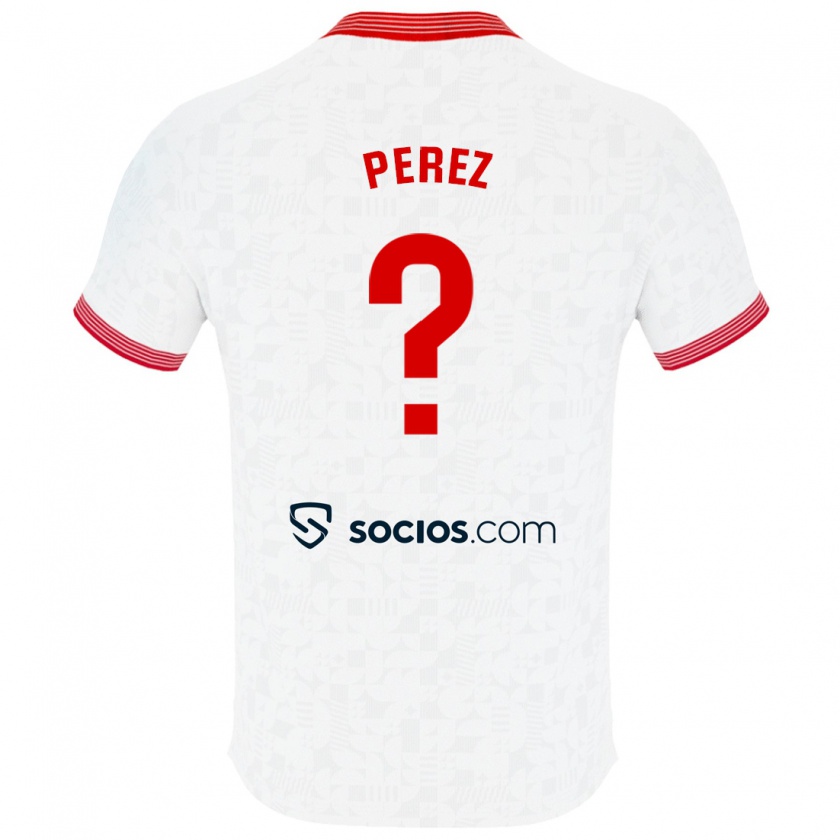 Kandiny Hombre Camiseta Adrián Pérez #0 Blanco 1ª Equipación 2023/24 La Camisa Chile