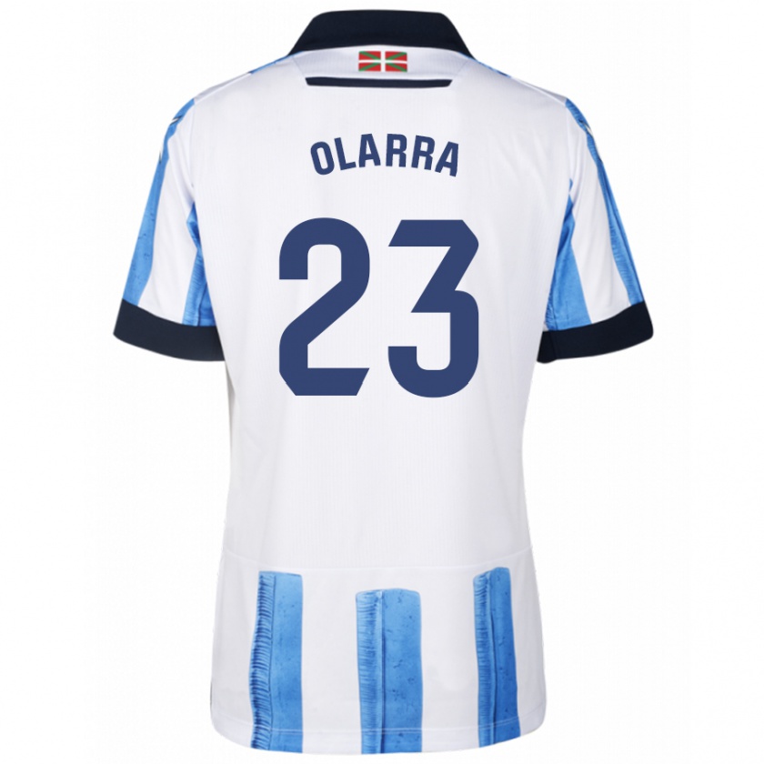 Kandiny Hombre Camiseta Aimar Olarra #23 Azul Blanco 1ª Equipación 2023/24 La Camisa Chile