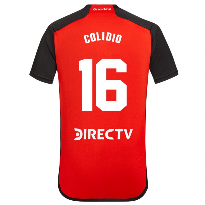 Kandiny Hombre Camiseta Facundo Colidio #16 Rojo 2ª Equipación 2023/24 La Camisa Chile