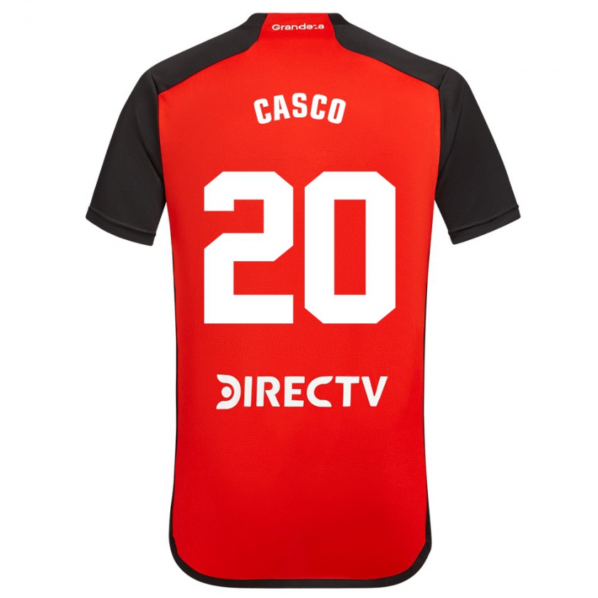 Kandiny Hombre Camiseta Milton Casco #20 Rojo 2ª Equipación 2023/24 La Camisa Chile