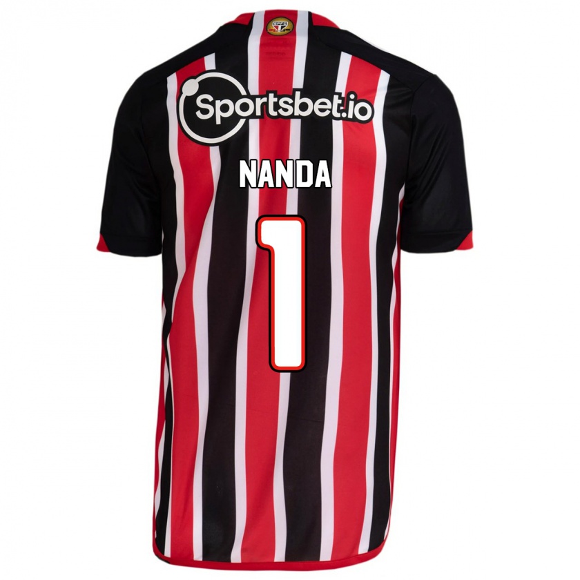 Kandiny Hombre Camiseta Nanda #1 Azul Rojo 2ª Equipación 2023/24 La Camisa Chile