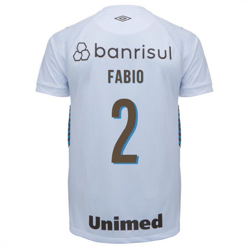 Kandiny Hombre Camiseta Fábio #2 Blanco 2ª Equipación 2023/24 La Camisa Chile