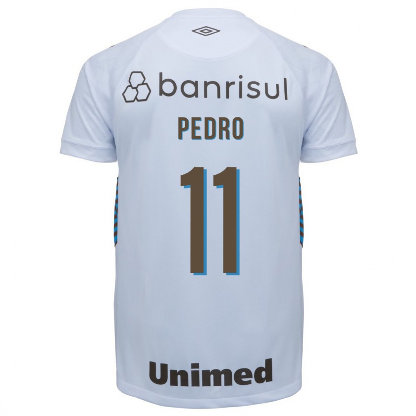 Kandiny Hombre Camiseta João Pedro #11 Blanco 2ª Equipación 2023/24 La Camisa Chile