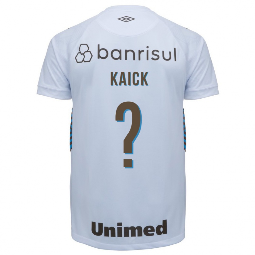 Kandiny Hombre Camiseta Kaick #0 Blanco 2ª Equipación 2023/24 La Camisa Chile