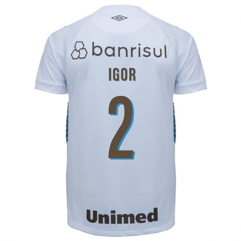 Kandiny Hombre Camiseta Igor #2 Blanco 2ª Equipación 2023/24 La Camisa Chile